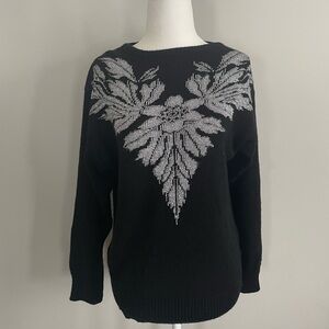 Vintage Floral Sweater